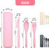 Reusable Travel Utensils Set with Case, 3 Sets Wheat Straw Portable Knife Fork Spoons Cutlery, Eco-Friendly BPA Free Plastic Tableware for Kids Ad...